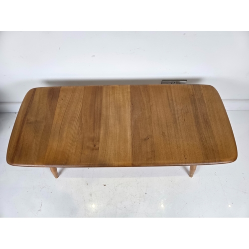 24 - Ercol Windsor Blonde Elm & Beech Coffee Table with Slatted Undershelf - Model 459