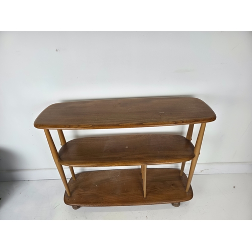26 - Ercol Windsor Trolley Bookcase Baby Giraffe Model 361 Lucian Ercolani