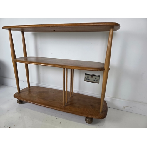 26 - Ercol Windsor Trolley Bookcase Baby Giraffe Model 361 Lucian Ercolani