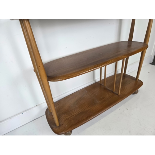 26 - Ercol Windsor Trolley Bookcase Baby Giraffe Model 361 Lucian Ercolani