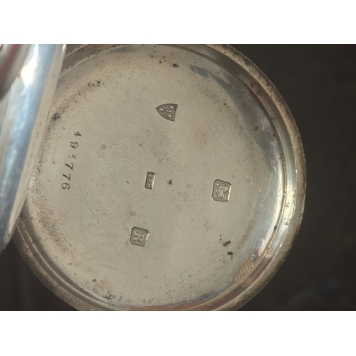 3 - Hallmarked Silver Pocketwatch AF Missing Glass - 122g J.G Graves The Express English Lever
