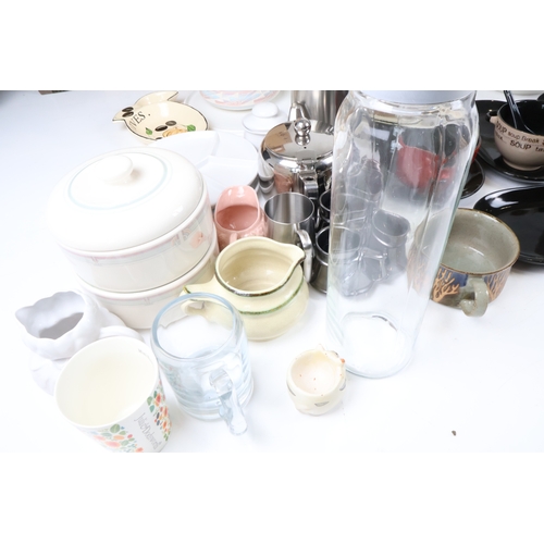 57 - Assorted Kitchen & Tableware Collection, including Soup Sets, Serving Bowls & Domestic Wares