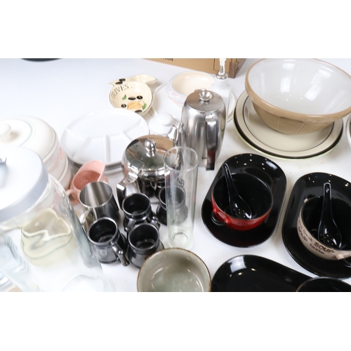 57 - Assorted Kitchen & Tableware Collection, including Soup Sets, Serving Bowls & Domestic Wares