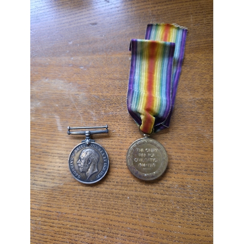 101 - World War I British War Medal & Victory Medal Pair