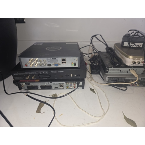 128 - Mixed Home Entertainment Equipment including Panasonic, Samsung, LG and Swann Units