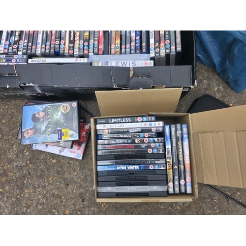 145 - Large Quantity of DVDs & Media Cases