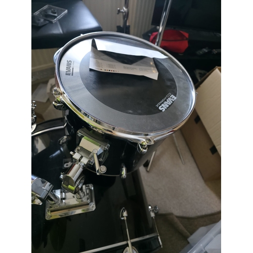 149 - Mixed Drum Kit (Pearl Export / PP Drums) with Hardware & Cymbals Evans Drumheads