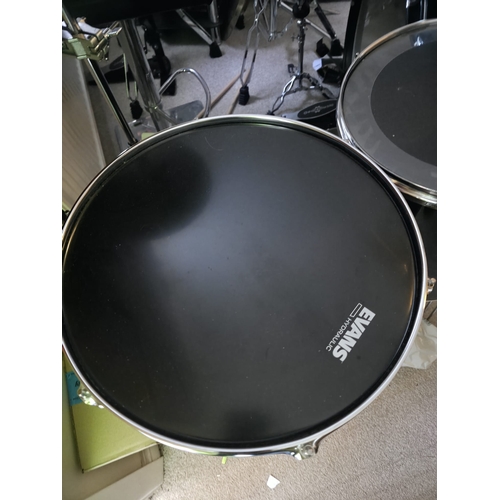 149 - Mixed Drum Kit (Pearl Export / PP Drums) with Hardware & Cymbals Evans Drumheads