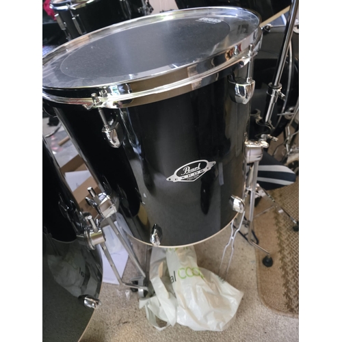 149 - Mixed Drum Kit (Pearl Export / PP Drums) with Hardware & Cymbals Evans Drumheads