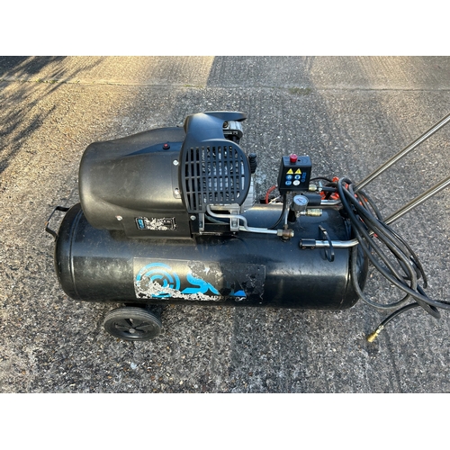 15 - SGS Air Compressor 100 Litre Direct Drive - 14.6 CFM 3.0 HP 100L BLACK