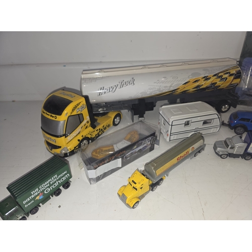 157 - Mixed Die-Cast Vehicles, Toy Truck & Model Ship Display