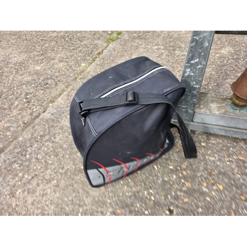 161 - Lervia 564 Sewing Machine, Vintage Heater & Ski Boots in Bag