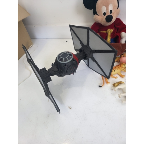 171 - Walt Disney Sorcerers Apprentice, Star Wars Tie Fighter, Collectable McDonalds TY Toys other figurin... 