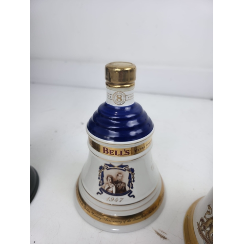 183 - Collection of Three Unopened Bells Scotch Whisky Ceramic Decanters, Commemorative Examples