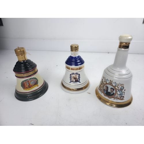 183 - Collection of Three Unopened Bells Scotch Whisky Ceramic Decanters, Commemorative Examples