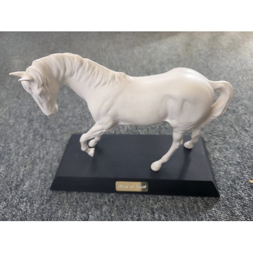 187 - Spirit of Youth Beswick Horse Figure on Plinth Base