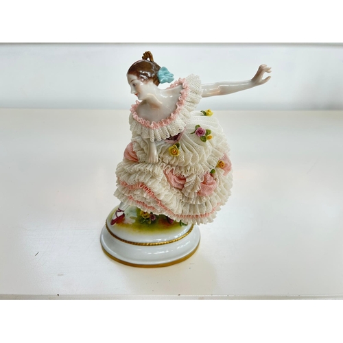 200 - Dresden Porcelain Doll Ballerina