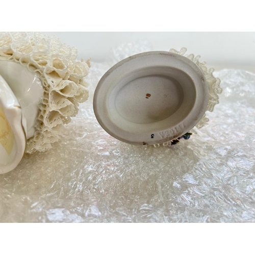 202 - Pair Dresden Porcelain Ballerina Figurines