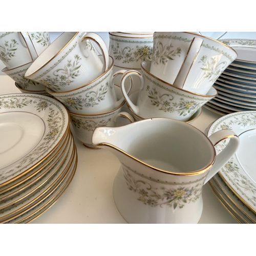 206 - A Collection of 36 Pieces of Noritake Green Hill Fine China Dinnerware, Pattern 2897