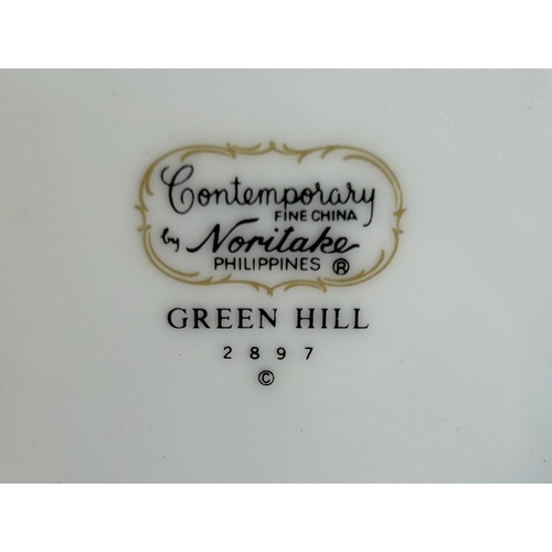 206 - A Collection of 36 Pieces of Noritake Green Hill Fine China Dinnerware, Pattern 2897