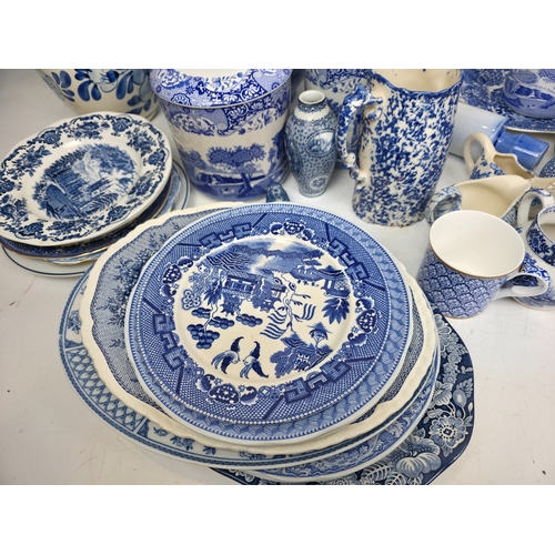 209 - Quantity of Blue and White Transfer Printed Ceramics, Known Brands including Spode, Portmerion Etc