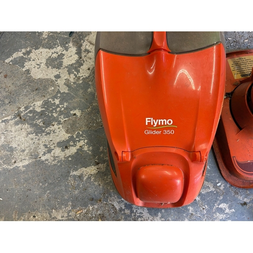 22 - Flymo Glider 350, 1500w with 35cm cutting blade (working) and one other untested