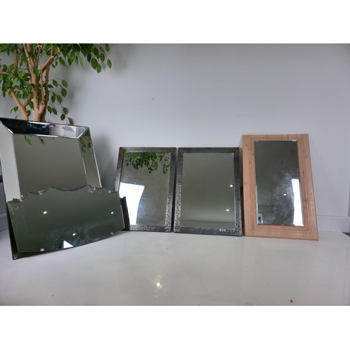 224 - Group of Wall Mirrors Including Bevelled & Framed Examples (5)