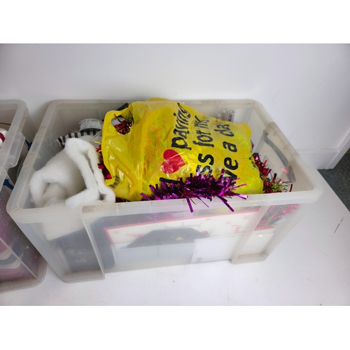 227 - Two Boxes of Christmas Decorations & Seasonal Items
