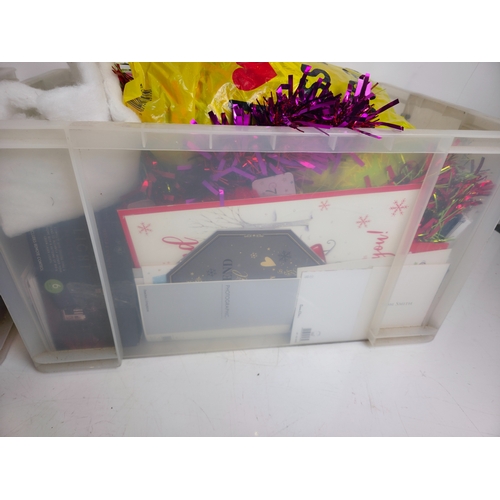 227 - Two Boxes of Christmas Decorations & Seasonal Items