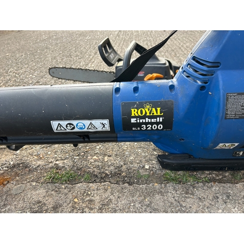 23 - Petrol CSP Chainsaw and Einhell Royal 3200 Petrol Leafblower - Spares or Repair