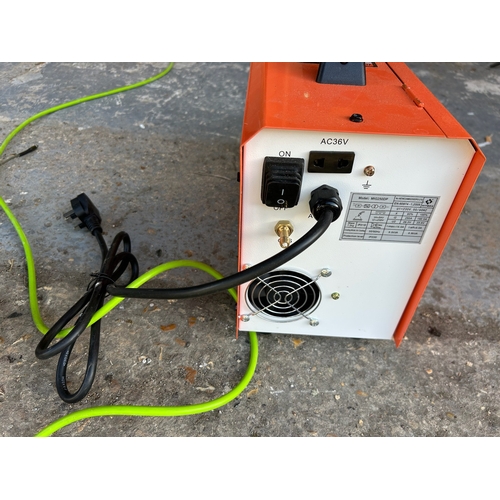 27 - HITBOX MIG250DP 6in1 GAS MIG/MMA/MIX Welding Machine Large LCD Screen - Powers on fine