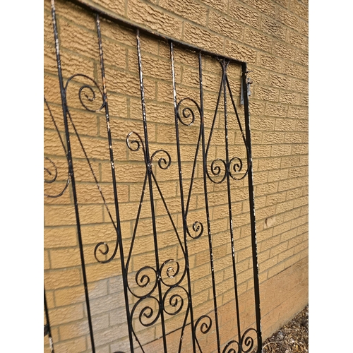 41 - Large Vintage Wrought Iron Gate, Measuring Approx 187cm x 105cm
