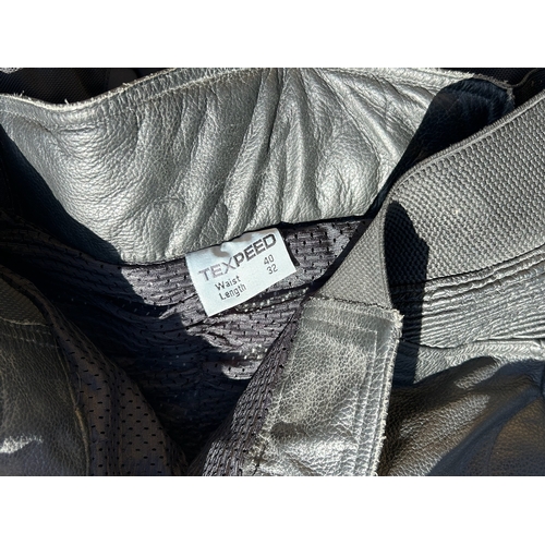 7 - Hein Gericke and Tex Speed Motorbike Leathers, Jacket, Boots and Gloves