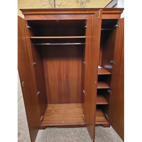 71 - Iain James Solid Mahogany Triple Wardrobe, High-End Contemporary Classic RRP Â£7,500+