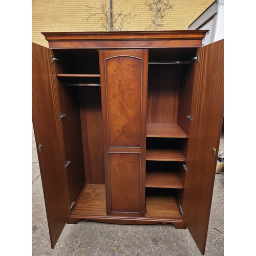 71 - Iain James Solid Mahogany Triple Wardrobe, High-End Contemporary Classic RRP Â£7,500+