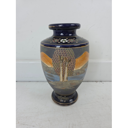 241 - Japanese Satsuma Style Baluster Vase