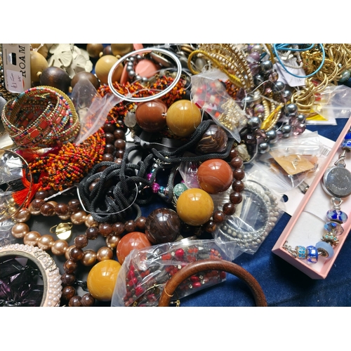 37 - Large quantity of costume jewellery