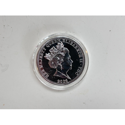 46 - Five Pound Queen Elizabeth 90th Birthday commemorative coin, uncirculated and in Sterling Silver