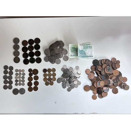 55 - Good collection of Pre decimal and antique UK coins, including Shillings, Penny's, Sixpences, Thrupe... 
