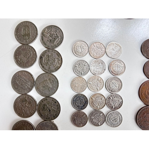 55 - Good collection of Pre decimal and antique UK coins, including Shillings, Penny's, Sixpences, Thrupe... 