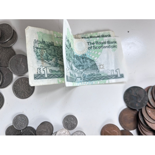 55 - Good collection of Pre decimal and antique UK coins, including Shillings, Penny's, Sixpences, Thrupe... 