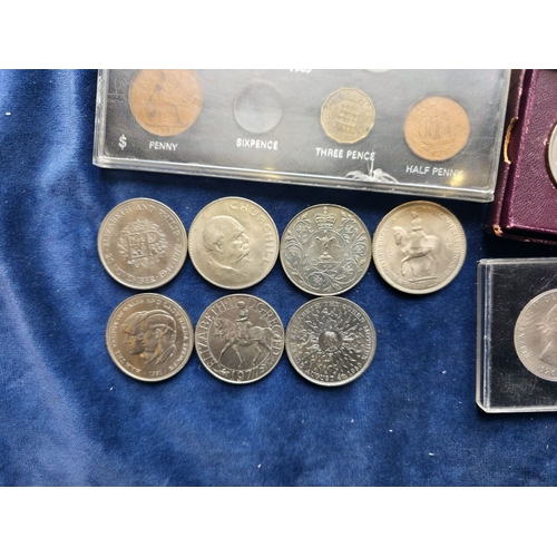 56 - Good lot of collectable coins, including uncirculated, Festival of Britain etc