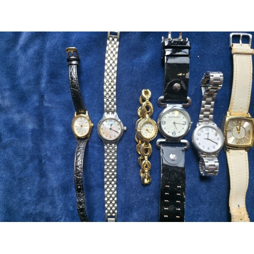 58 - Job lot of mostly women's watches, Timex, Sekonda, Guess, Rocha, Rotary etc