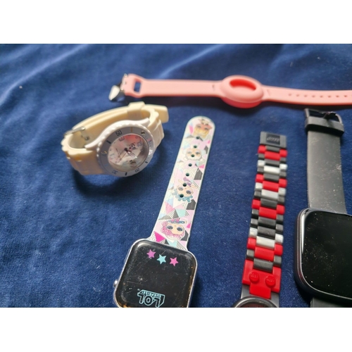 59 - Job lot of smart and analogue watches, Star Wars, Ice Watch, Hello Kitty Etc