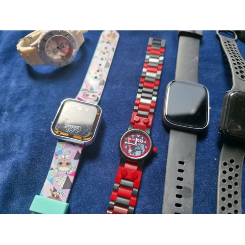 59 - Job lot of smart and analogue watches, Star Wars, Ice Watch, Hello Kitty Etc