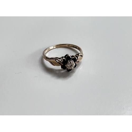 9 - Gemstone set ring set in 9ct Gold with full UK hallmarks and gross weight of 1.75g