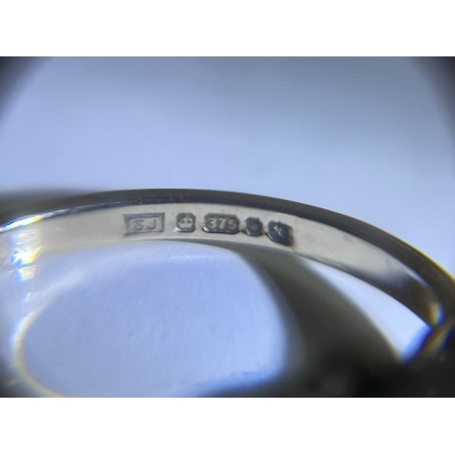9 - Gemstone set ring set in 9ct Gold with full UK hallmarks and gross weight of 1.75g