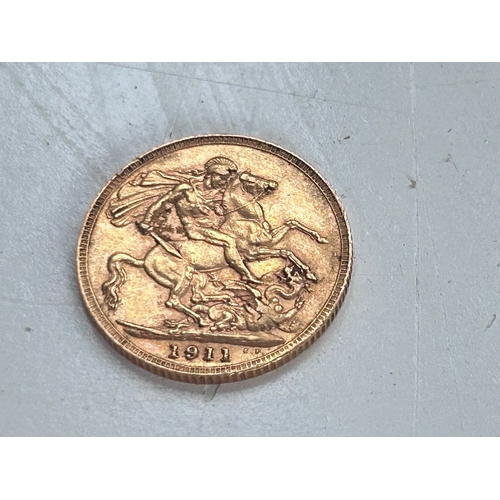 5 - Full Sovereign - 1911 King George V