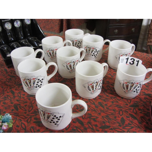 131 - Set of 10 Mugs.