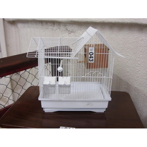 43 - Painted bird cage.